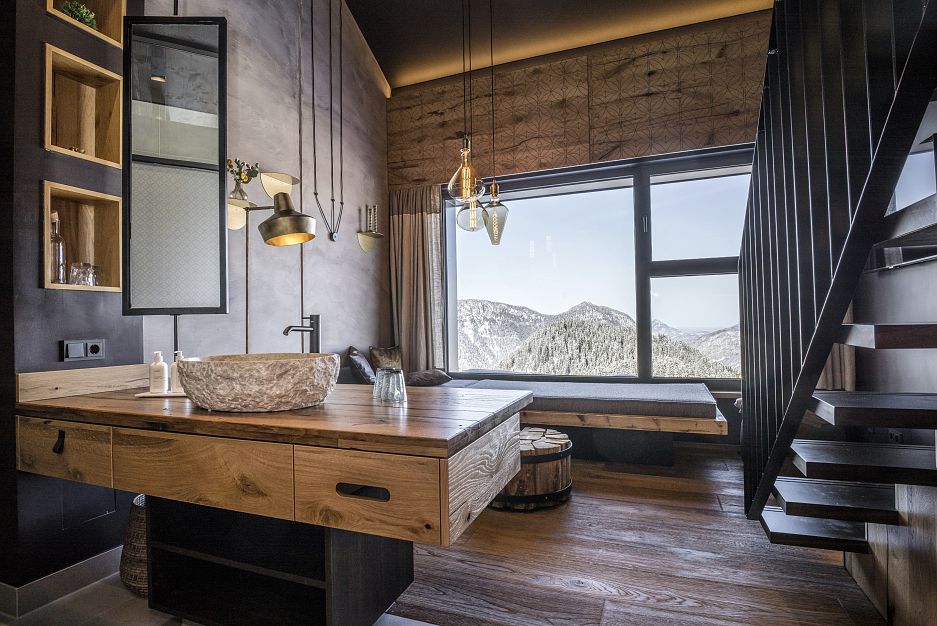 Doppelzimmer mit Kaiserblick auf der Kraftalm in Itter in den Kitzbüheler Alpen